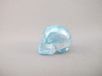 Aqua Aura Crystal Skull